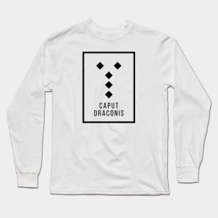 Caput Draconis Geomantic Figure Long Sleeve T-Shirt